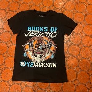 Bucks of Jericho Graphic T-Shirt small Black & Blue pro wrestling tees shirt